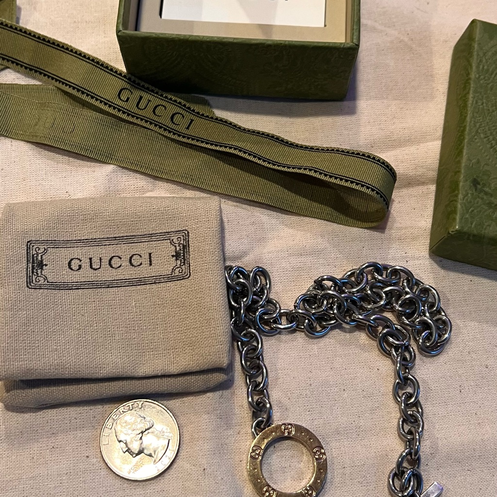 Gucci 18k Gold And Stainless Steel Toggle